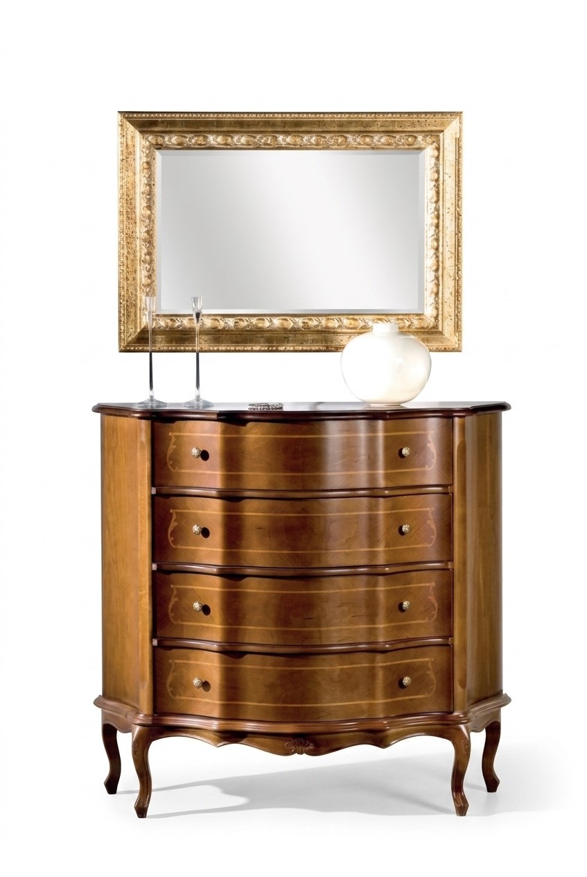 Klassische Kommode Braune Anrichte Kommoden Luxus Möbel Sideboard konsole