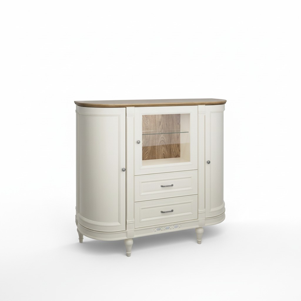 Klassische Kommode Kommoden Schrank Holz Schränke Wohnzimmer Anrichte Vitrine