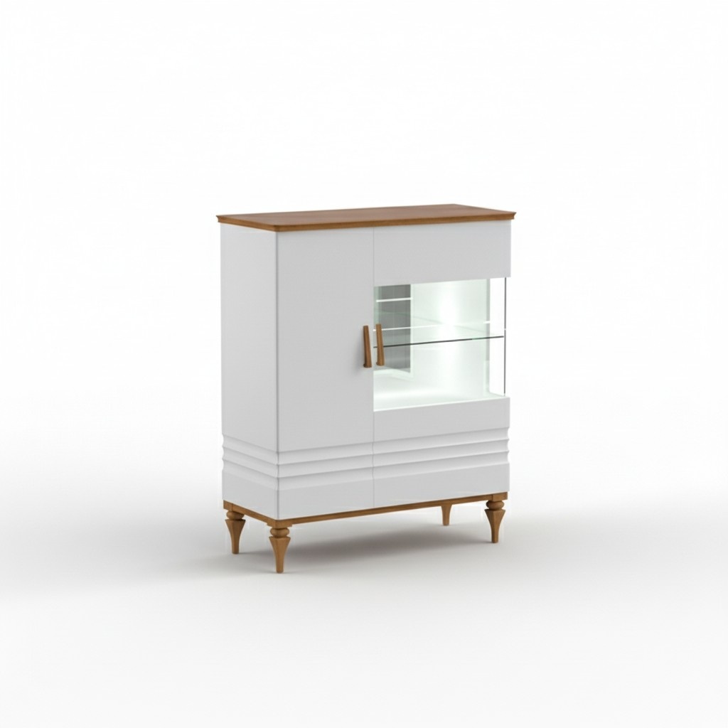 Klassische Kommode Vitrine Kommoden Vitrinen Kommodenschrank Schrank TO-KBL