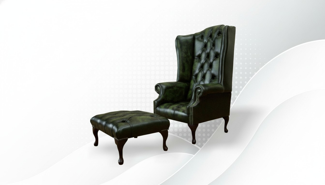 Klassische Ohrensessel Sessel Couch Sofa Polster Sitz Lounge Relax Club