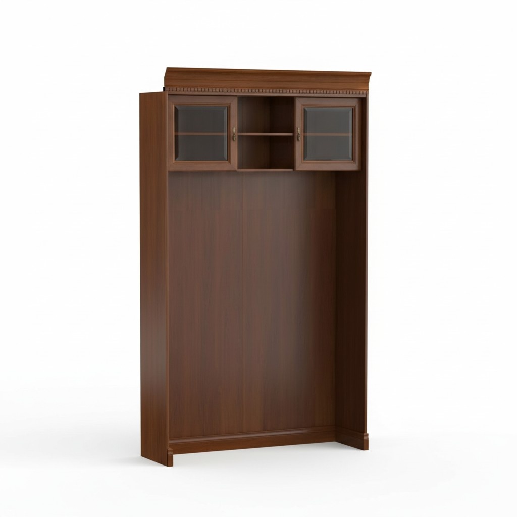 Klassische Paneel mit Wandregal und Beleuchtung Bettwand Wandverkleidung BA-16