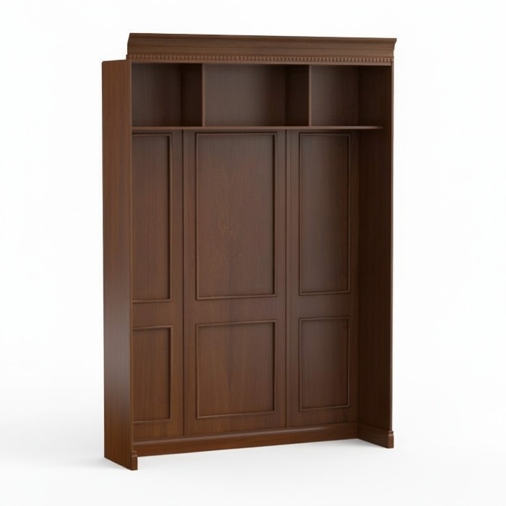 Klassische Paneel mit Wandregal und Beleuchtung Bettwand Wandverkleidung BA-17