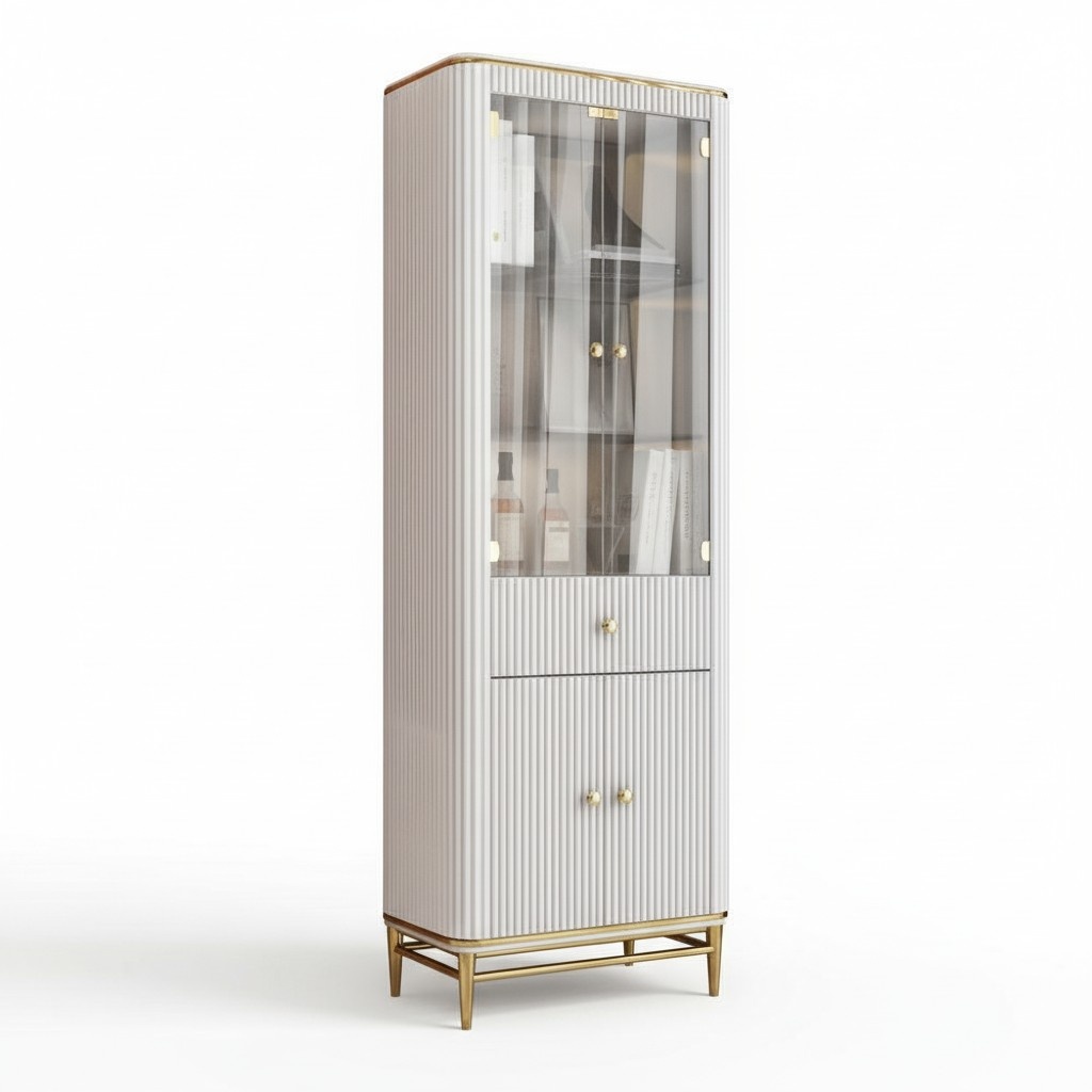 Schränke Klassische Vitrine Holz Edler Luxus Glas Schrank Holz Regal Vitrinen