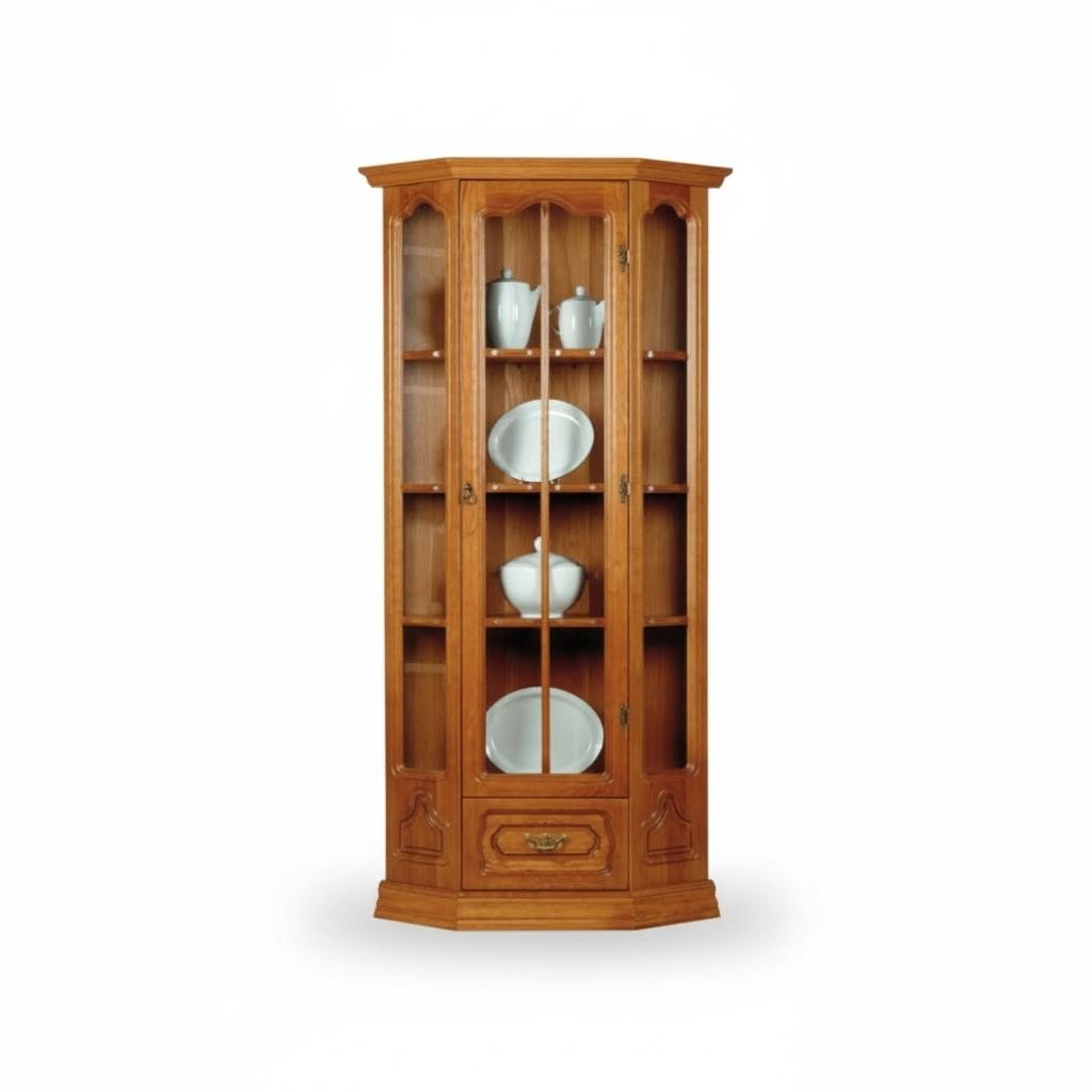 Klassische Schrank Anrichte Vitrine Kommode Vitrinen Glasschrank Vitrinenschrank
