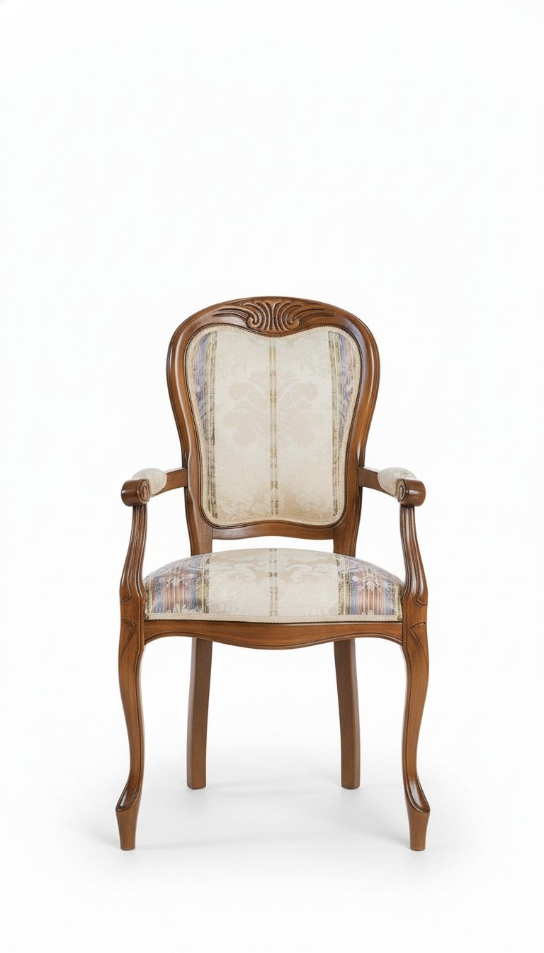Klassische Stühle Luxus Holz Lehnstuhl Holzstuhl Design Stuhl Esszimmerstuhl
