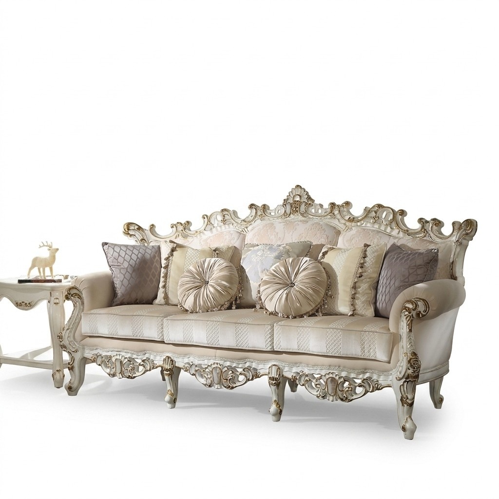 Klassischer 3 Sitzer Couch Sofa Couch Polster Sofas Couchen Barock Chesterfield