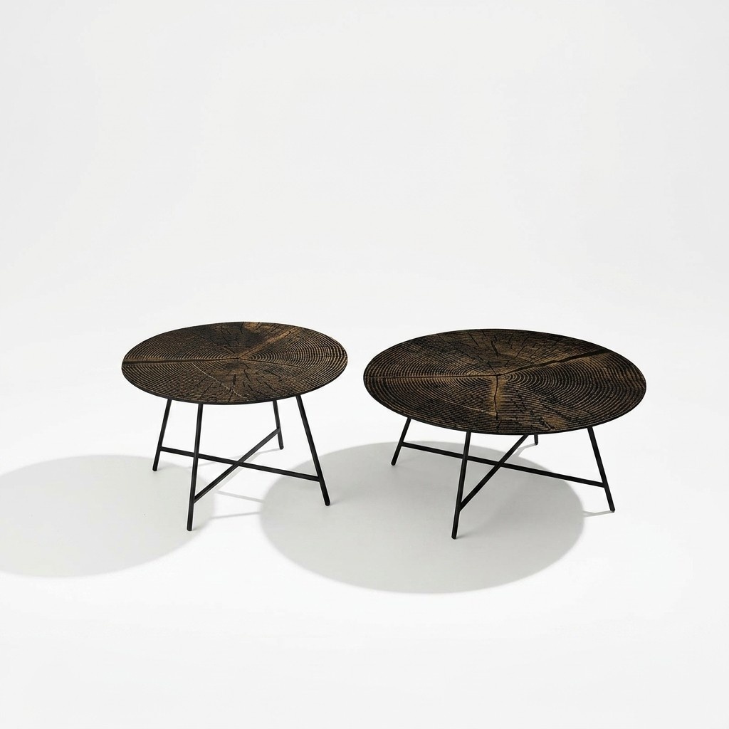 Klassischer Couchtisch Wohnzimmer Holz Holztisch Beistelltisch Tische