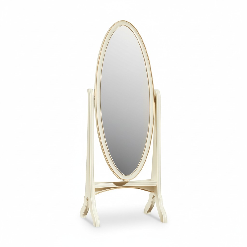 Klassischer Design Chippendale Spiegel Großer Standspiegel Model V-Standspiegel