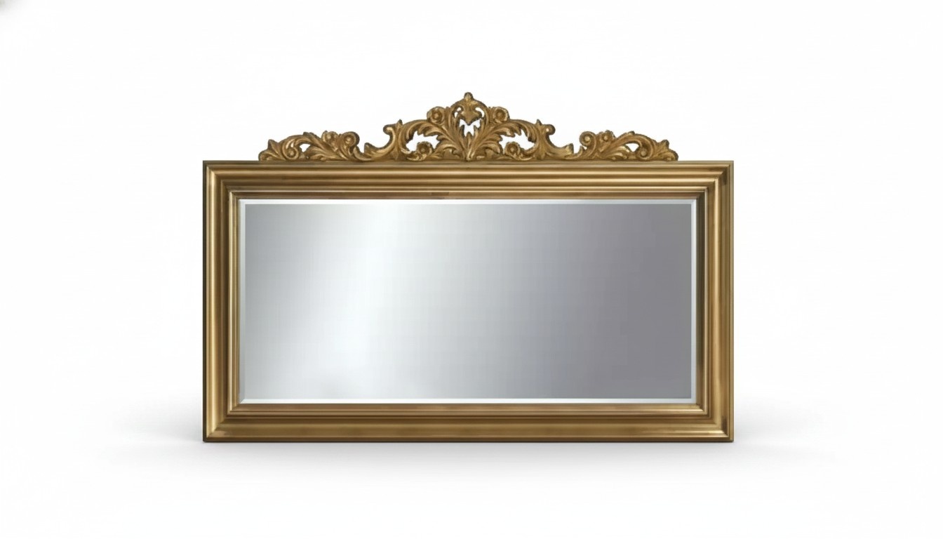 Klassischer Designer Spiegel Großer Wandspiegel Retro Model 184x117