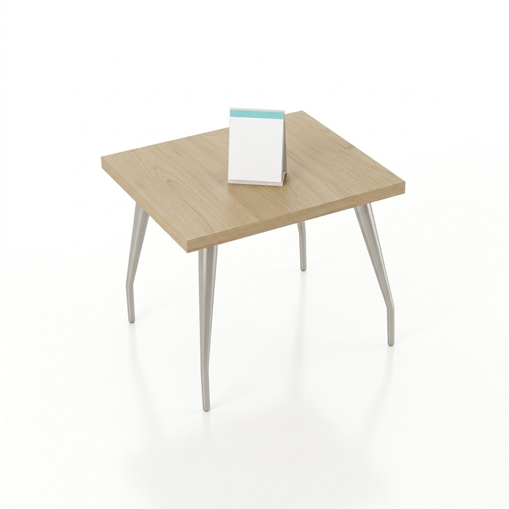 Klassischer Heller Couchtisch Modernes Design Ablage Holztisch Büro