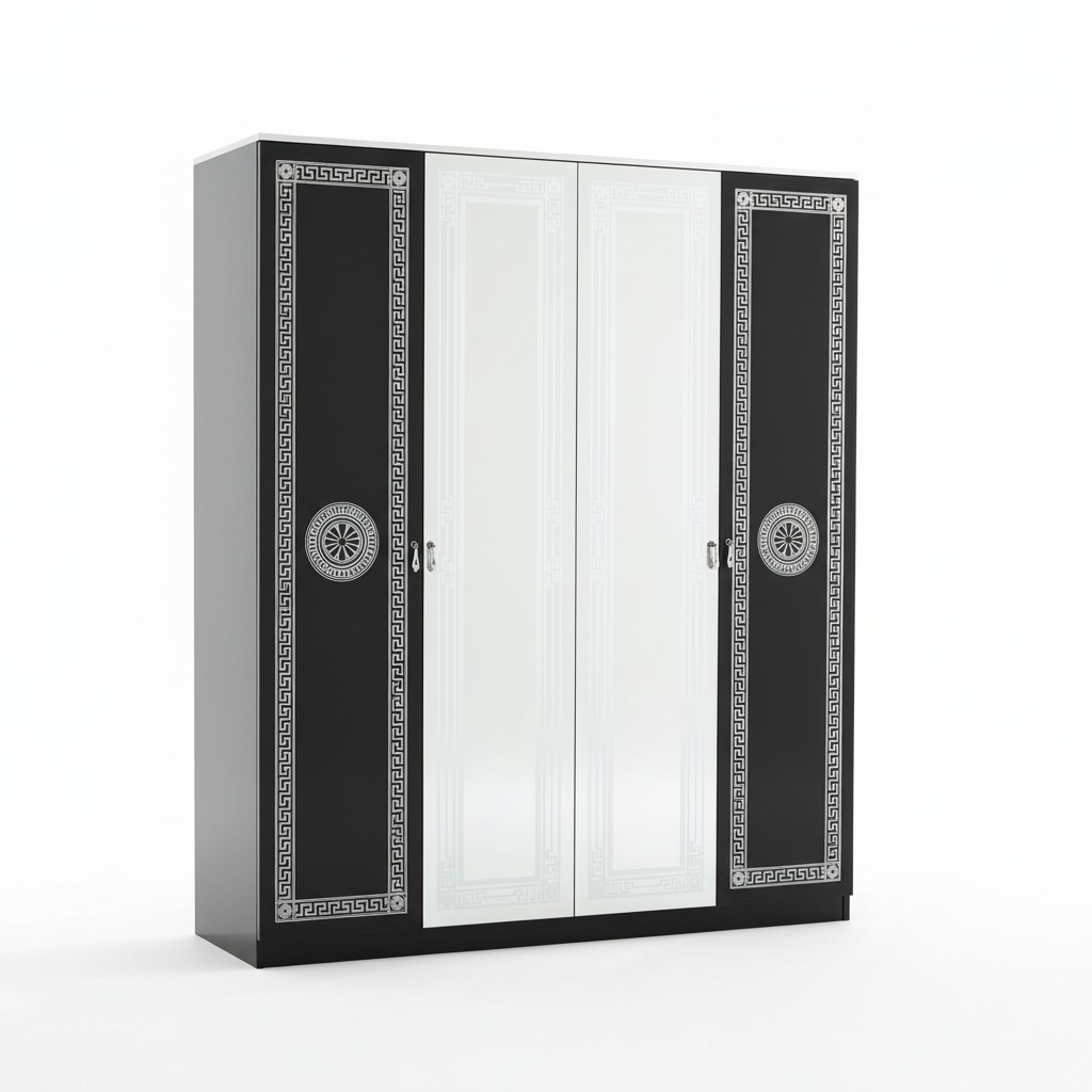 Klassischer Kleiderschrank Begehbarer Schrank Garderobe Schränke Holz Barock Neu