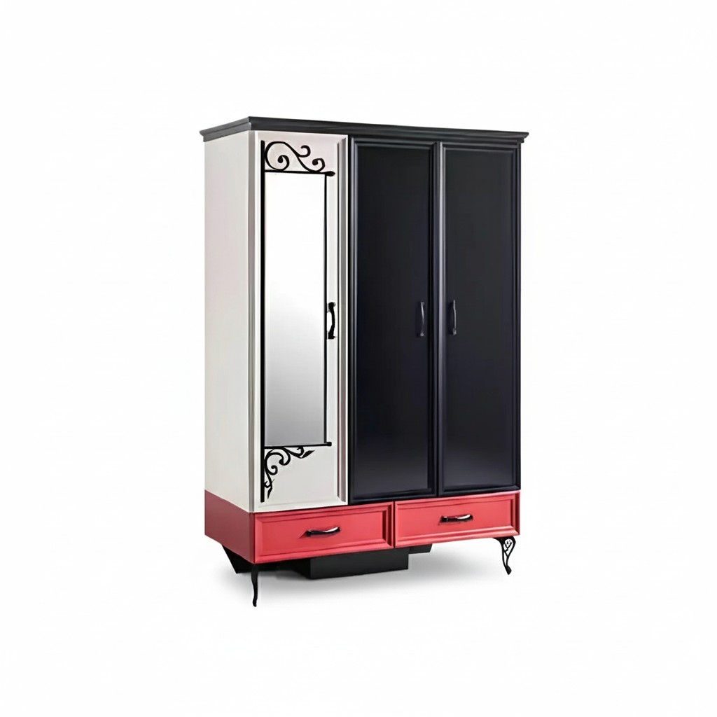 Klassischer Loft Kleiderschrank Schlafzimmer Schränke Design Möbel 131x60x200