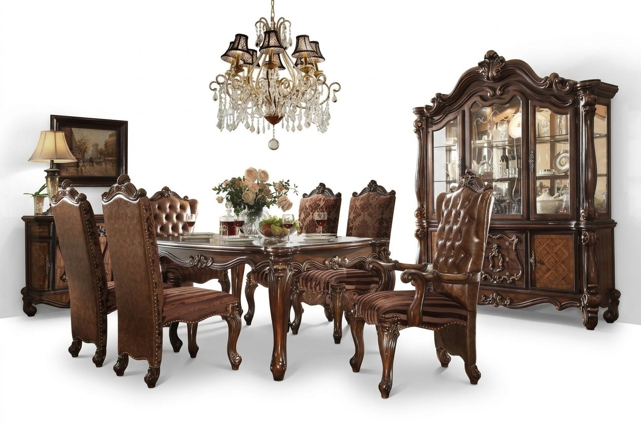Klassischer Luxus Tisch Holz Tische Barock Rokoko Antik Stil Ess Wohn Zimmer neu