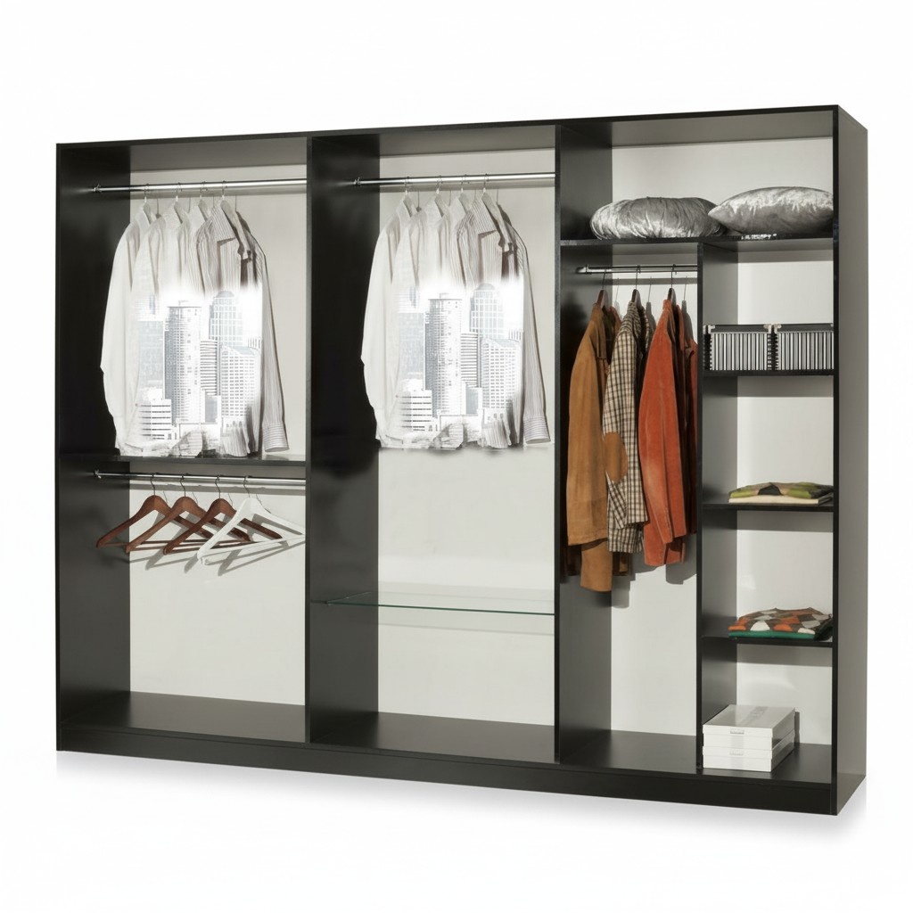 Klassischer Modern Stil Kleiderschrank Schrank Holz Garderobe Schränke Möbel Neu