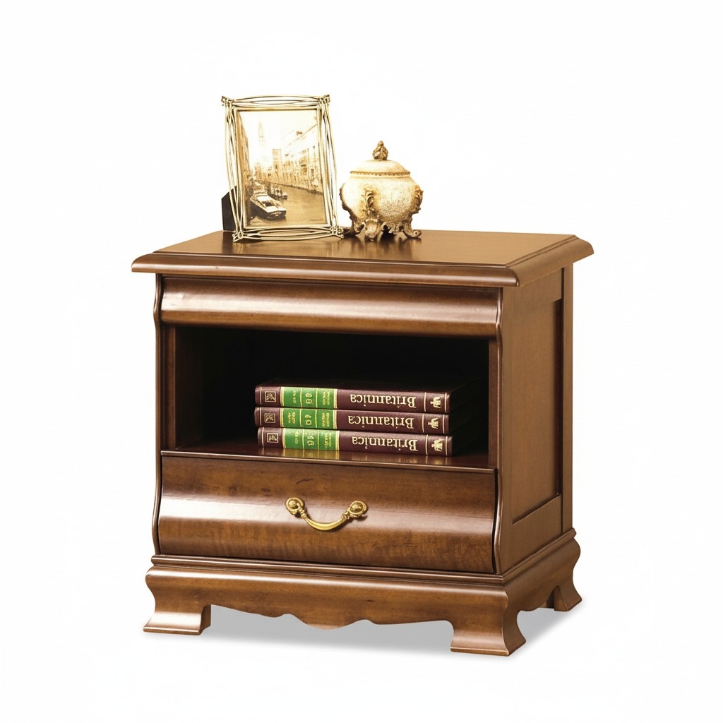 Klassischer Nachtschrank Nachttisch Massiv Konsole Ablage Schlafzimmer N-SzN