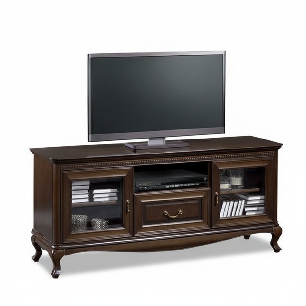 Klassischer TV Sideboard Echtes Holz Kommode Board Schrank Kommoden Neu V-RTV-A