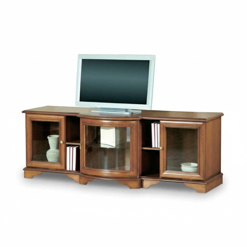 Klassischer Unterschank Fernsehschrank TV Schrank RTV Kommode Landhaus Z1-RTV