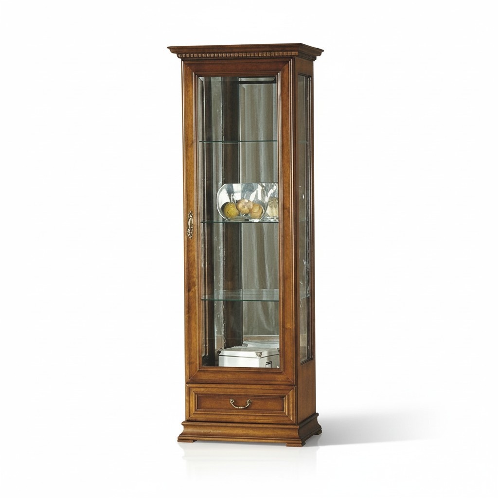 Klassischer Vitrine Vitrinenschrank Vitrinen Schrank Glas Sammler Museum R-W2