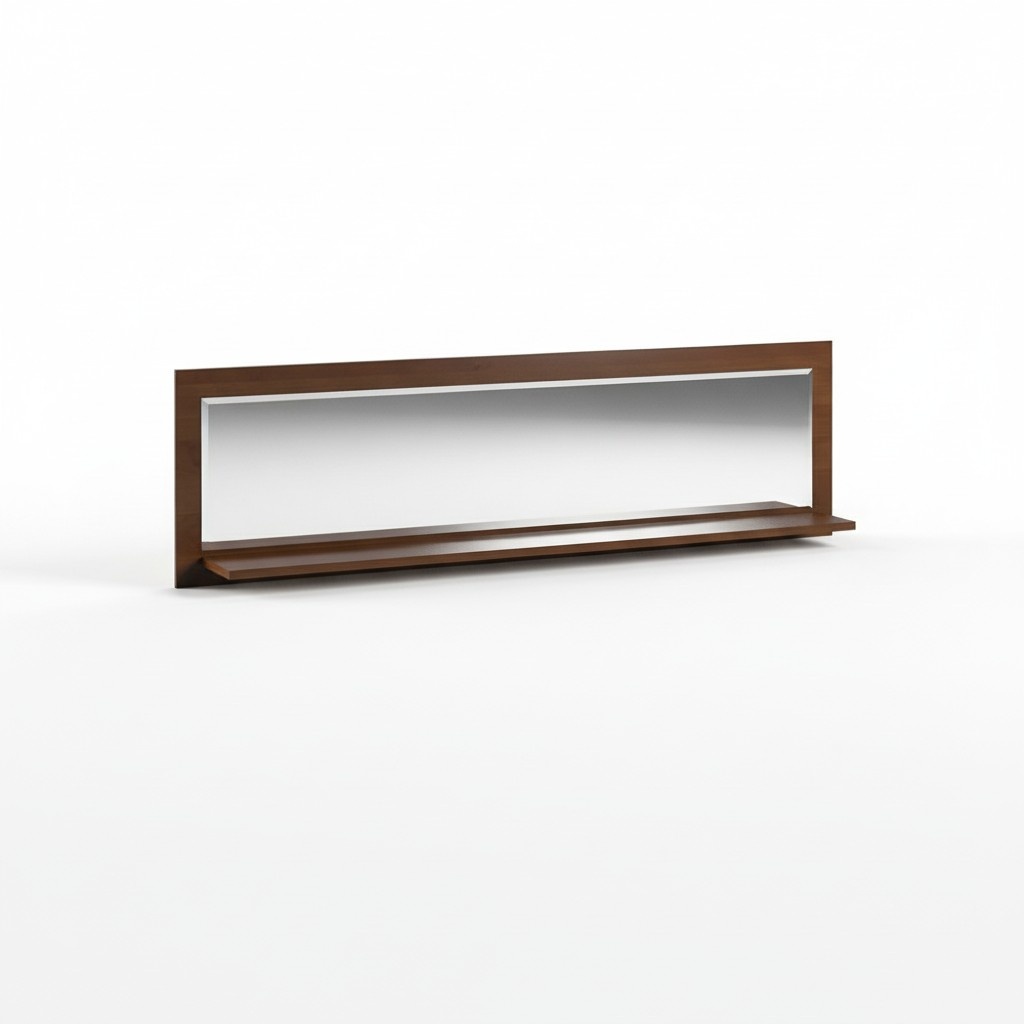 Klassischer Wandspiegel Holzrahmen Spiegel Möbel Neu 154x45cm Glas Rahmen Wand