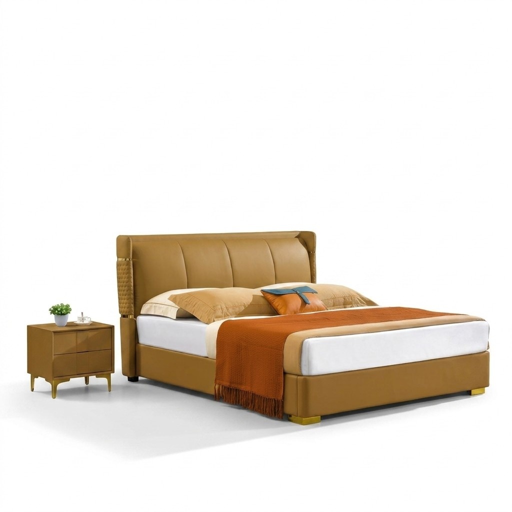 Klassisches Bett Doppel Hotel Betten 180x200 Möbel Schlafzimmer Luxus Möbel Neu