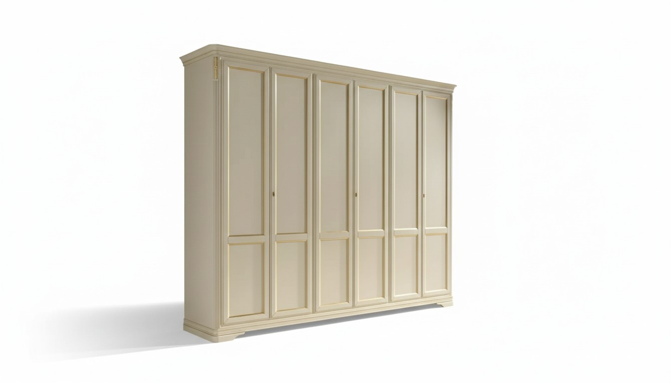Kleiderschrank Beige Luxus Möbel Italienische Einrichtung Schlafzimmer