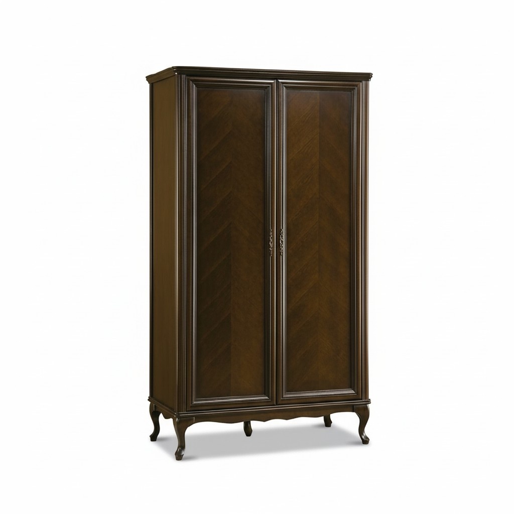 Kleiderschrank Echtholz Schrank Italienische Möbel Holz Antik Style Klassischer