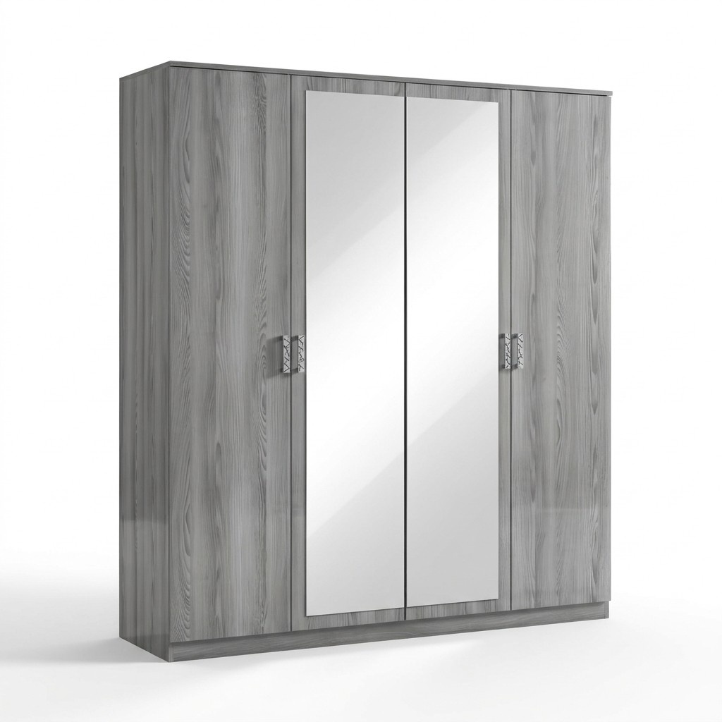 Kleiderschrank Holz Schrank Schränke Holz Garderobe Möbel Design Schlafzimmer