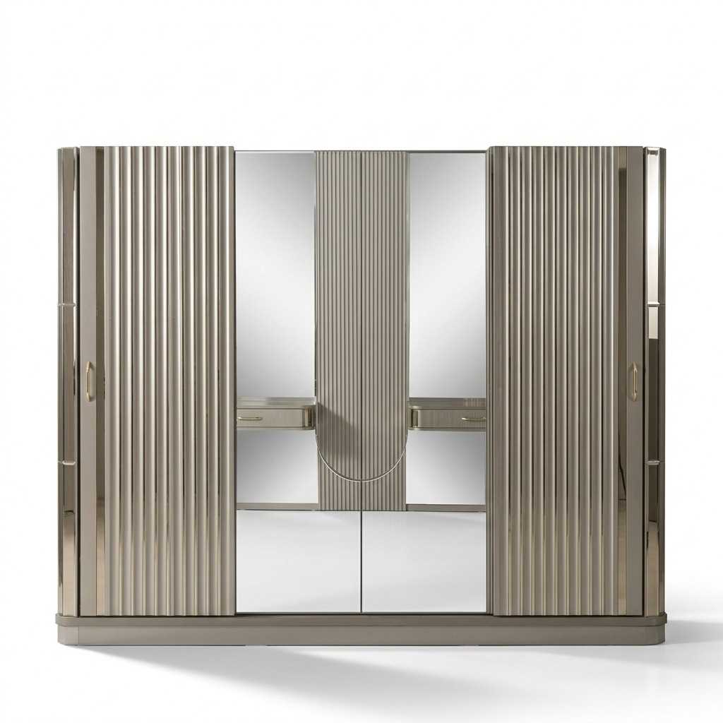 Kleiderschrank Holzschrank Schrank Schlafzimmer Luxus Schränke Braun