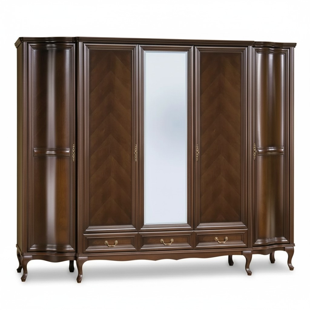 Kleiderschrank Schlafzimmer Holz Schrank Art déco Stil Barock Schränke