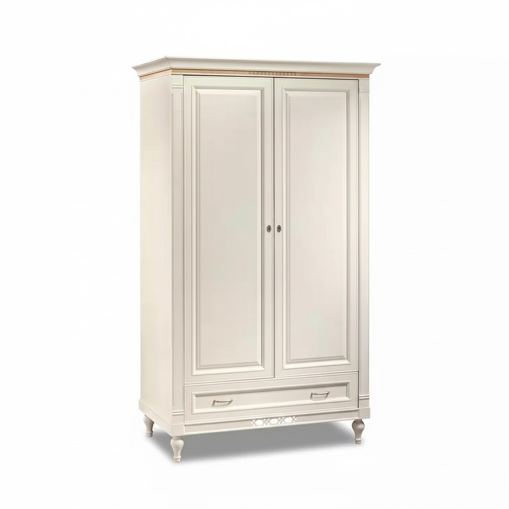 Kleiderschrank Schlafzimmer Schrank Antik Stil Barock weiß Schränke