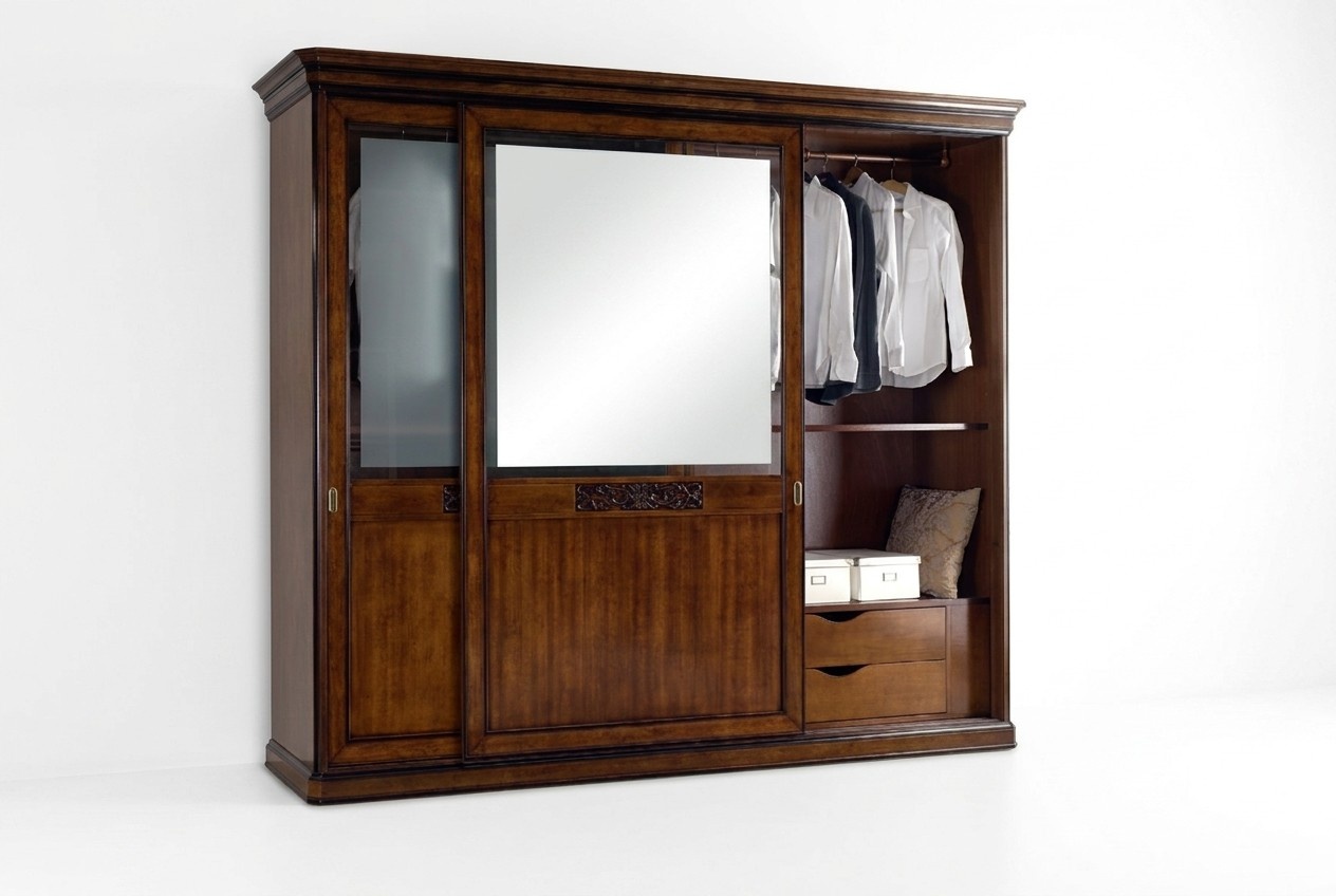 Kleiderschrank Schlafzimmer Schrank Luxus Vaccari cav giovanni Massivholz Neu