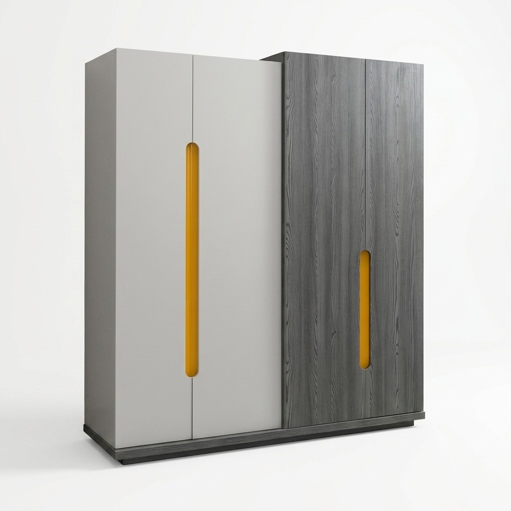 Kleiderschrank Schränke Holz Schrank Kinderzimmer Kleiderschränke Grau Modern