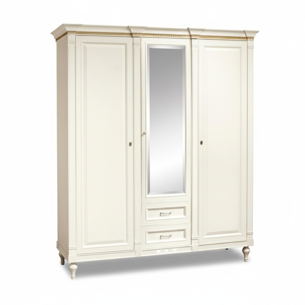 Kleiderschrank Schränke Schrank Schrankwand 3 Türen Holz Möbel Schlafzimmer Neu