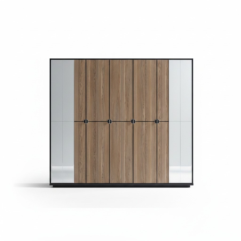 Kleiderschrank Schränke Schrank Design Holz 246 cm Modern Möbel