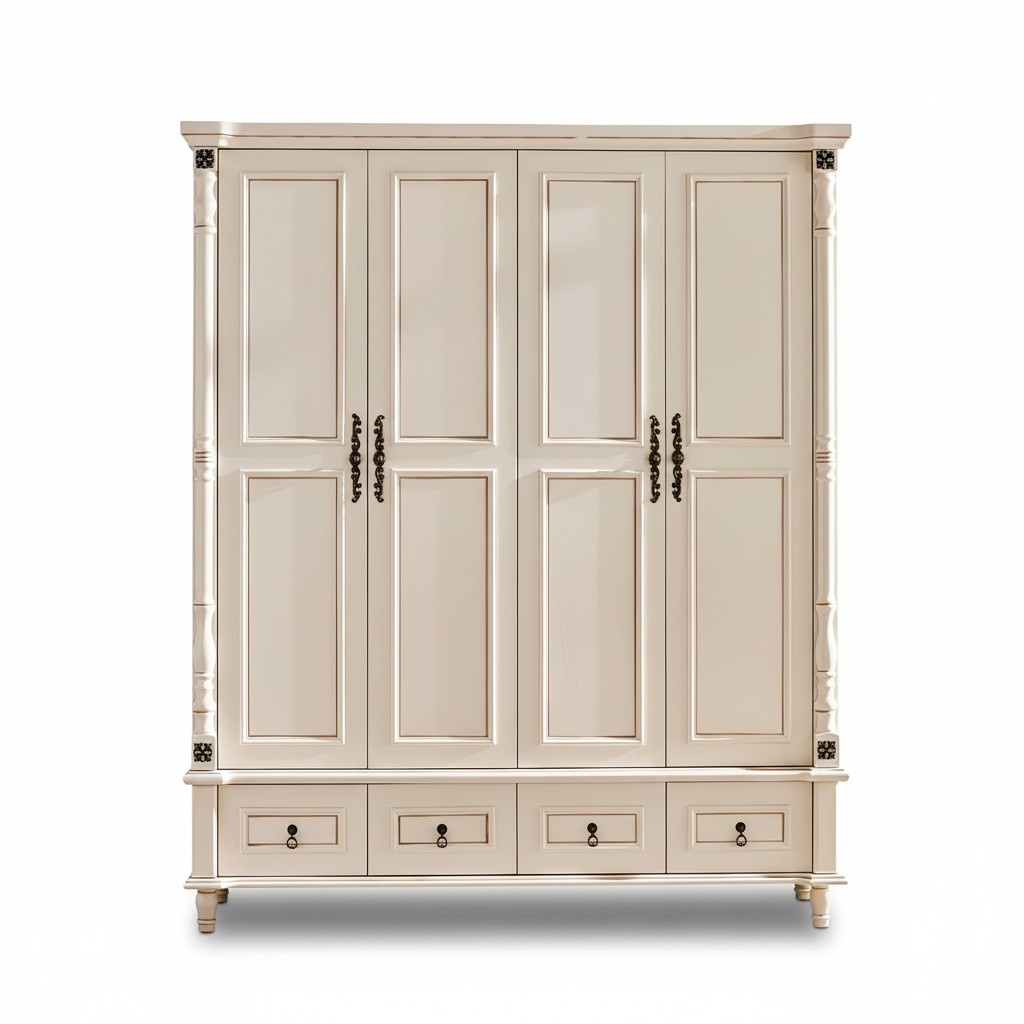 Kleiderschrank Schrank Barock Stil Holz Möbel Klassische Schlafzimmer Schränke