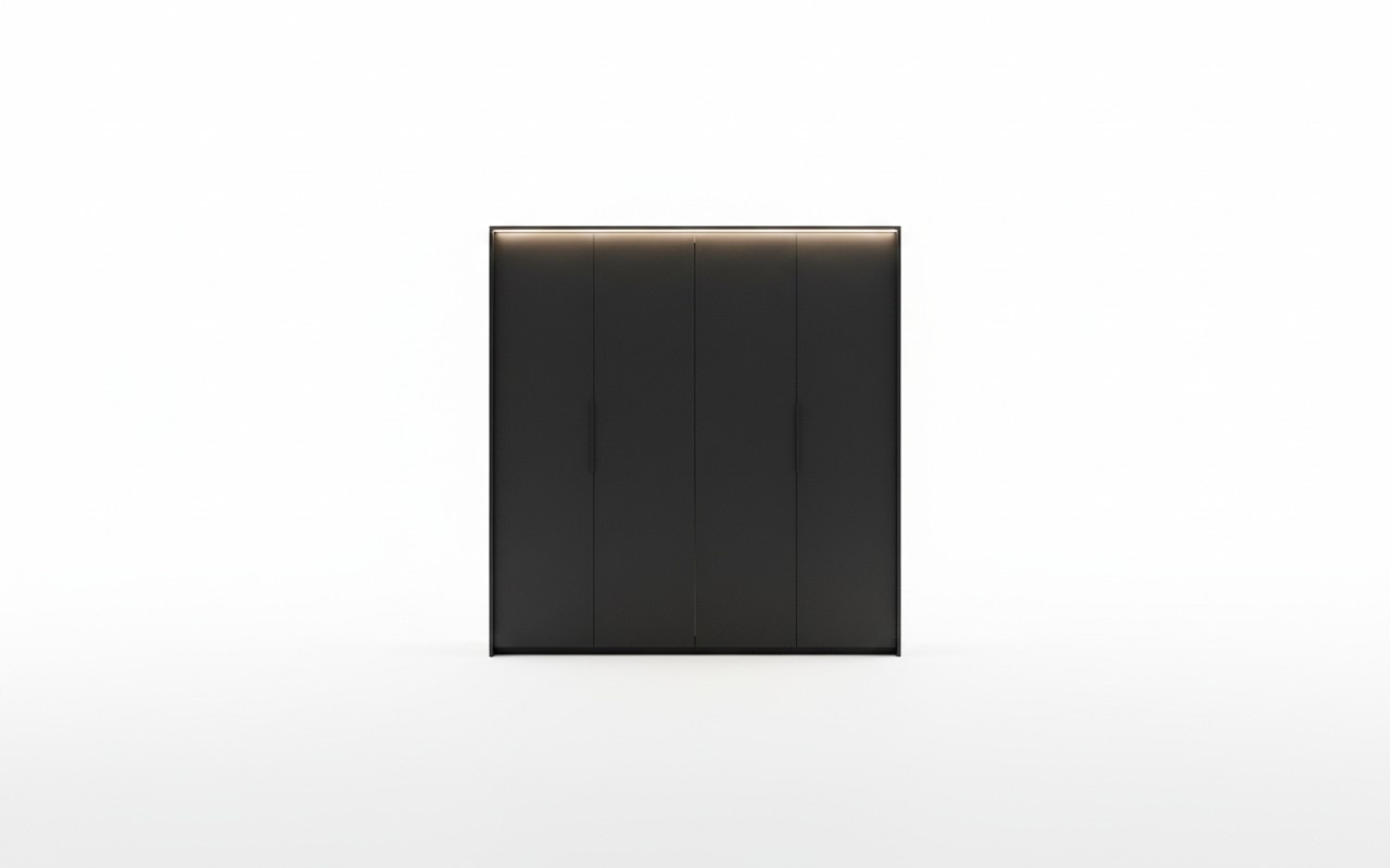 Kleiderschrank Schwarz Luxus Holz Schlafzimmer Elegantes Schrank Design Modern