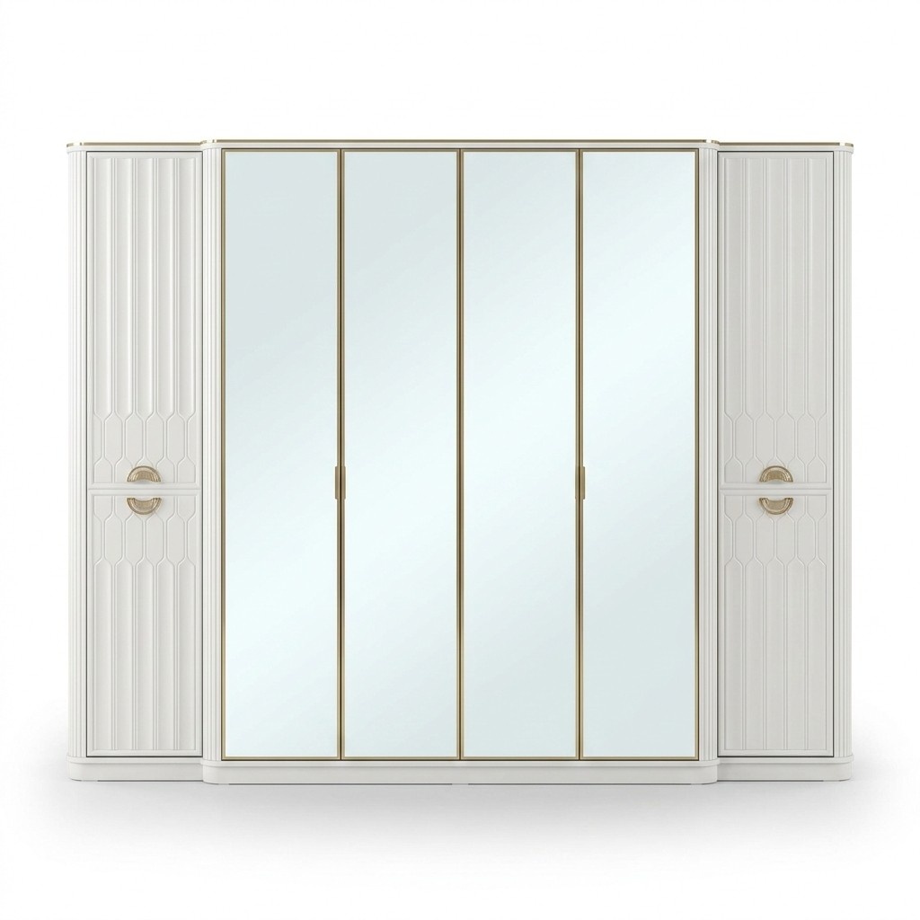 Kleiderschrank Spiegel Holzmöbel Schränke Italien für Schlafzimmer