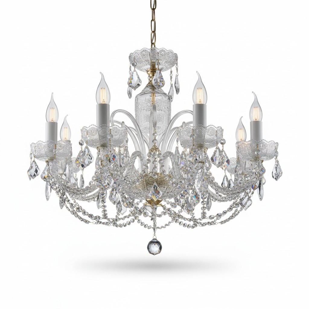 Königlicher Palast Bohemia Kronleuchter Lampe Leuchten 8x Lampen