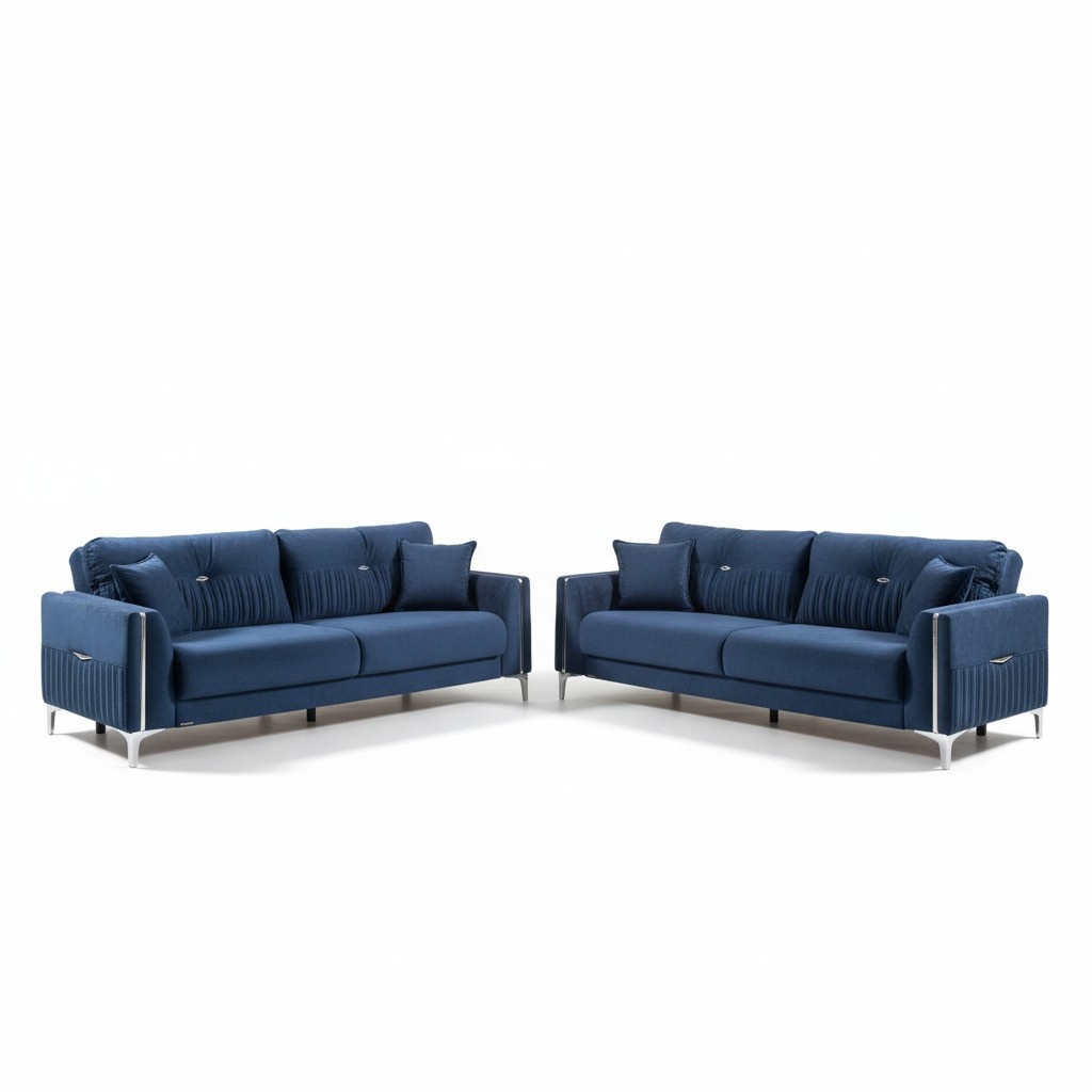 Komfortable Sofagarnitur 3+3 Sitzer Stilvolles Design für Entspanntes Wohnen