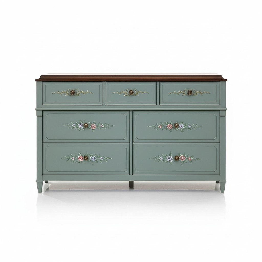 Kommode 150cm Sideboard Schrank Anrichte holz Schrank Möbel Kommoden Massivholz