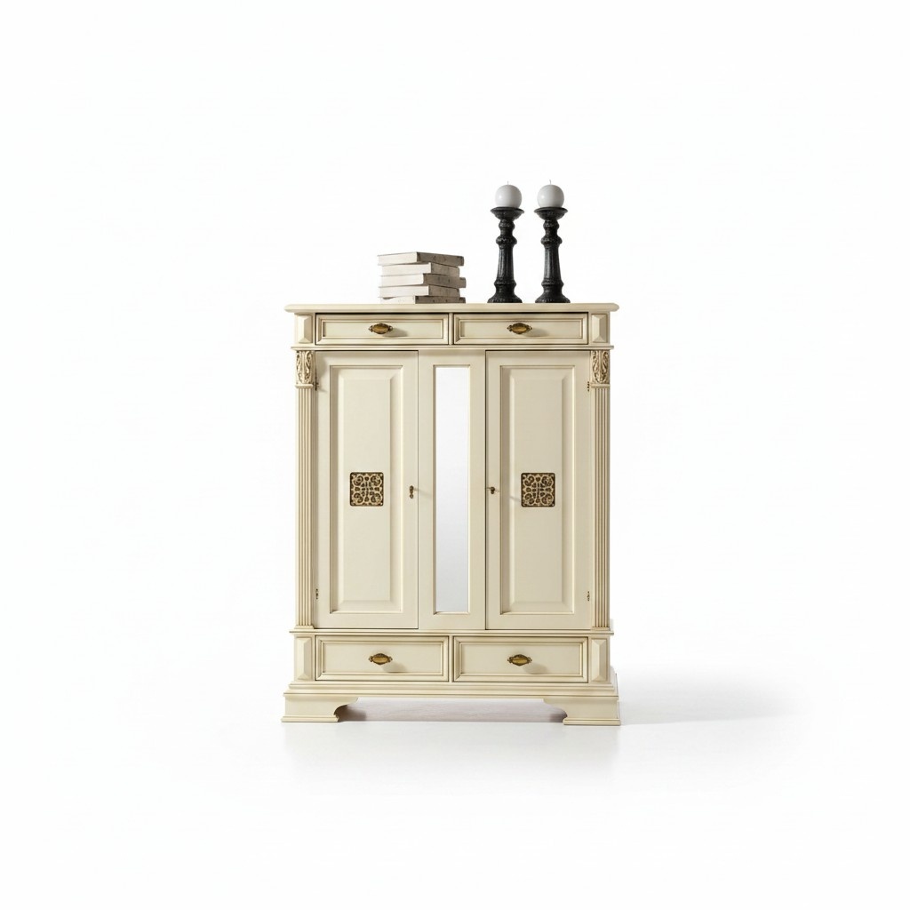 Kommode Anrichte Schrank Sideboard Garderobe Italienische Möbel Antik Stil Holz