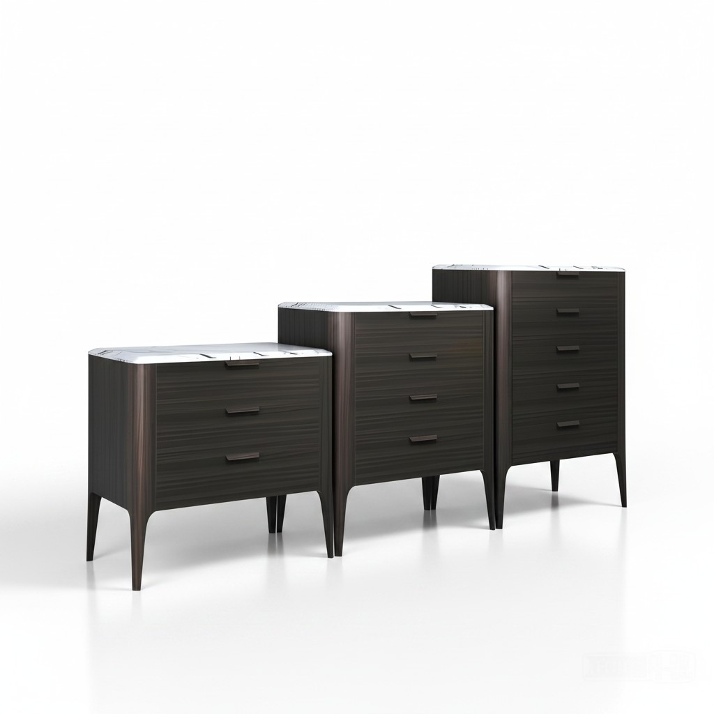 Kommode Designer Kommoden Marmor Imitations Stein Schrank 75*45*88 cm