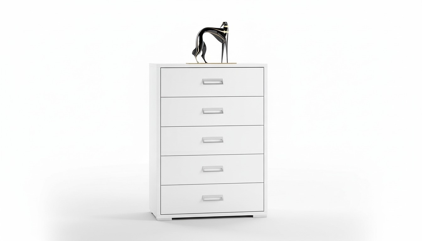 Kommode Designer Luxus Kommoden Möbel Holz hoch Schrank Weiß Modern Sideboard