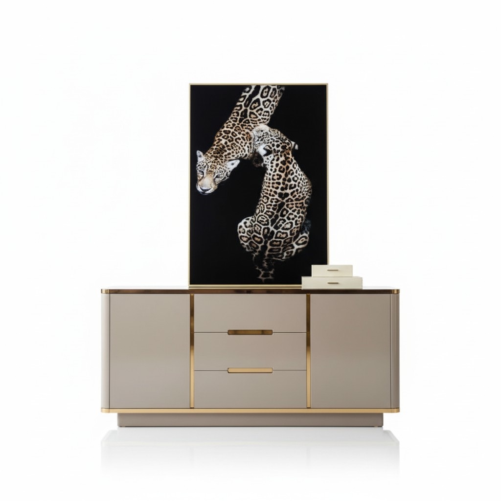 Kommode Holz Schrank Sideboard Wohnzimmer Konsole Wand Schränke Anrichte xxl big