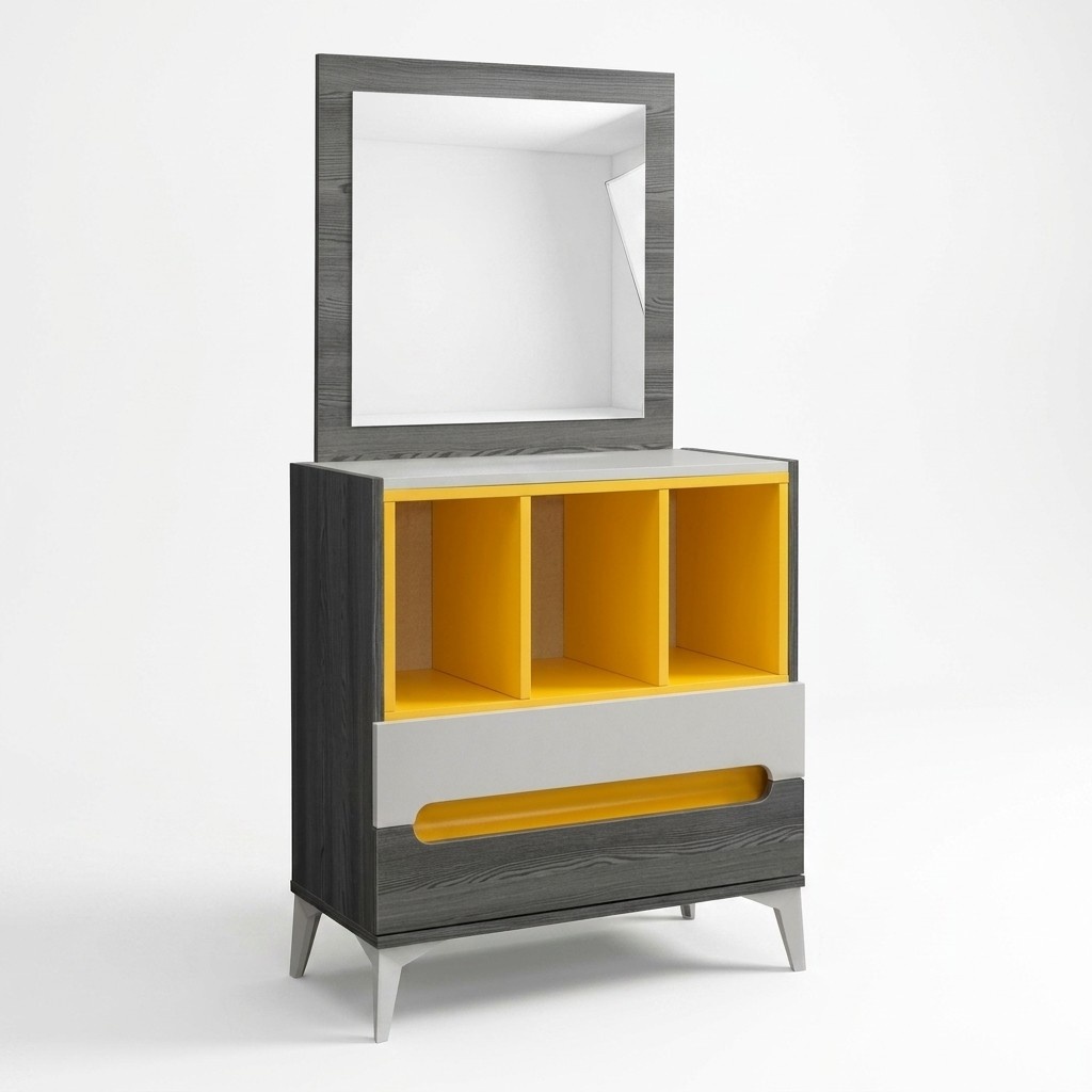 Kommode Jugendzimmer Kommoden Grau Sideboard Holz Einrichtung Schlafzimmer