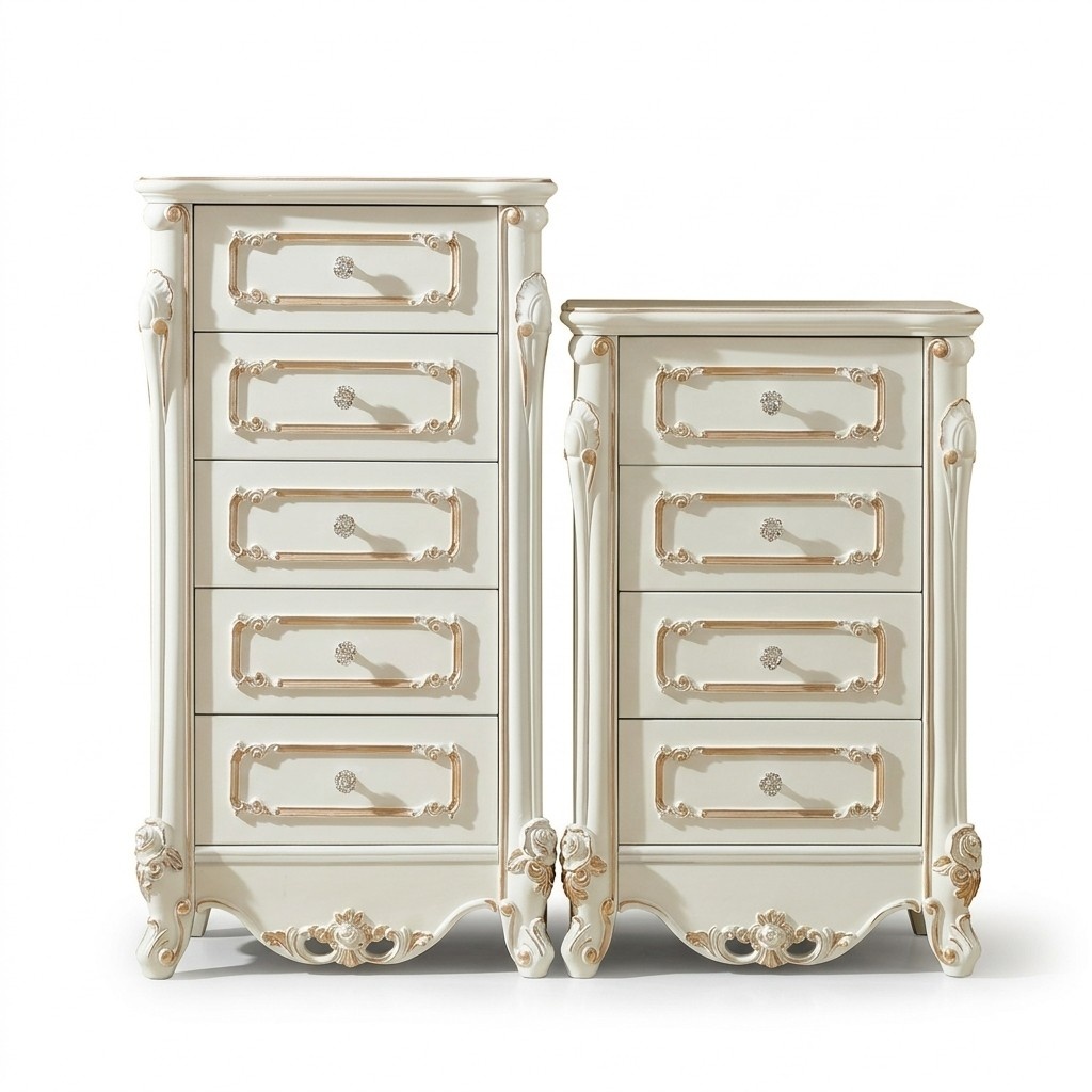 Kommode mit Schubladen Anrichte Kommoden Holz Hochschrank Sideboard