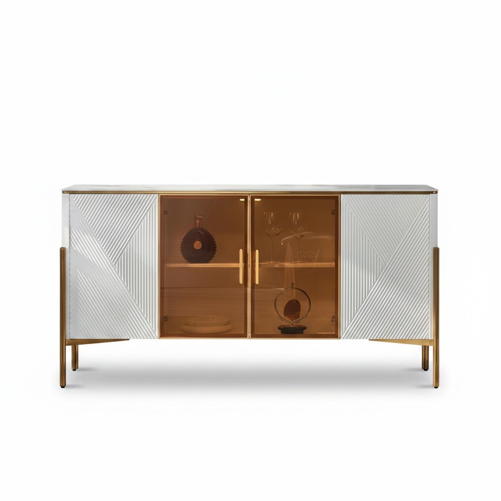 Kommode Regale Design Wohnzimmer Möbel Holz Neu Sideboard Schrank