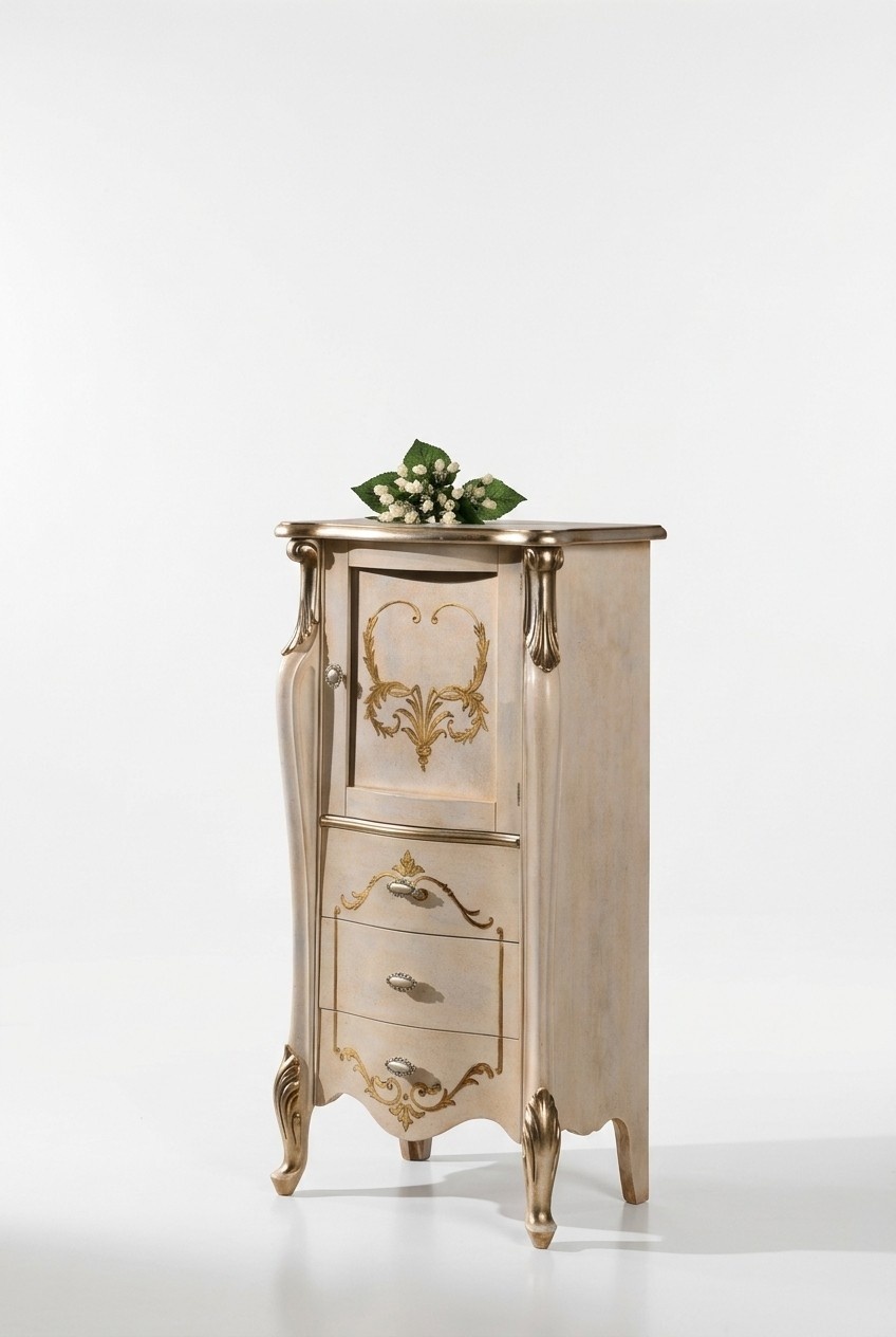 Schicke Kommode Schrank Italienische Möbel Barock Stil Wohnzimmer Kommoden Anrichte Neu