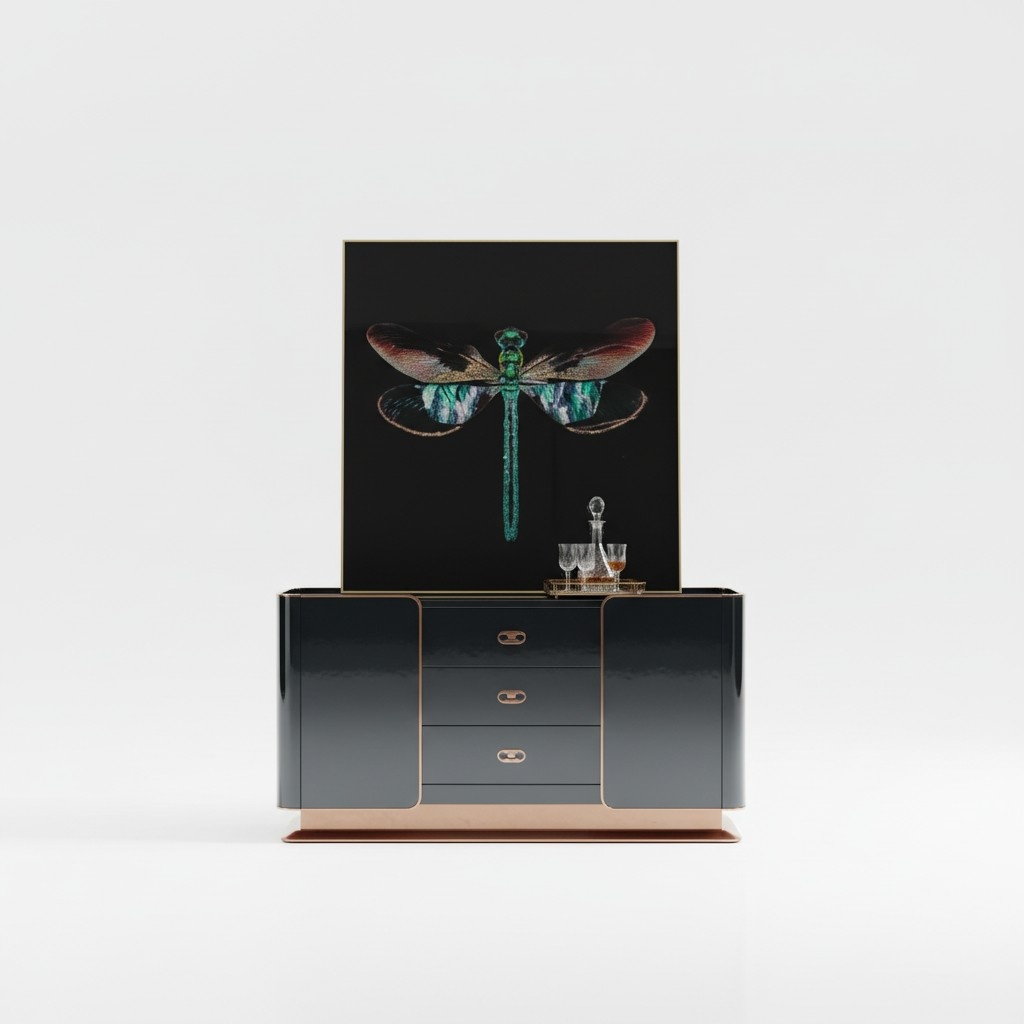 Kommode Sideboard Design Möbel Holz Kommoden Anrichte Echtholz Side Boards Low