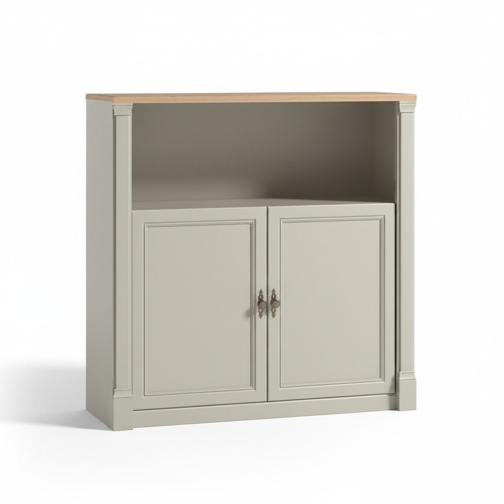 Kommode Sideboard Schrank Grau Holzmöbel Stauschrank Holzschrank